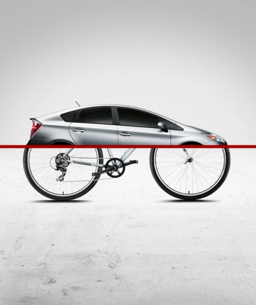 Photograph Brian Garland Bicycle Prius on One Eyeland